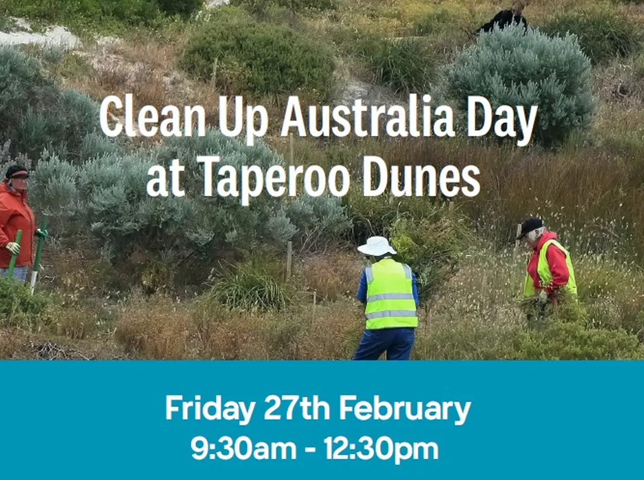Clean Up Australia Day 2026 at Taperoo Dunes 